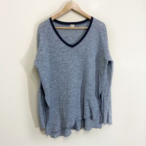 Wilfred Sherbrooke Sweater Size Large Blue Knit Vneck